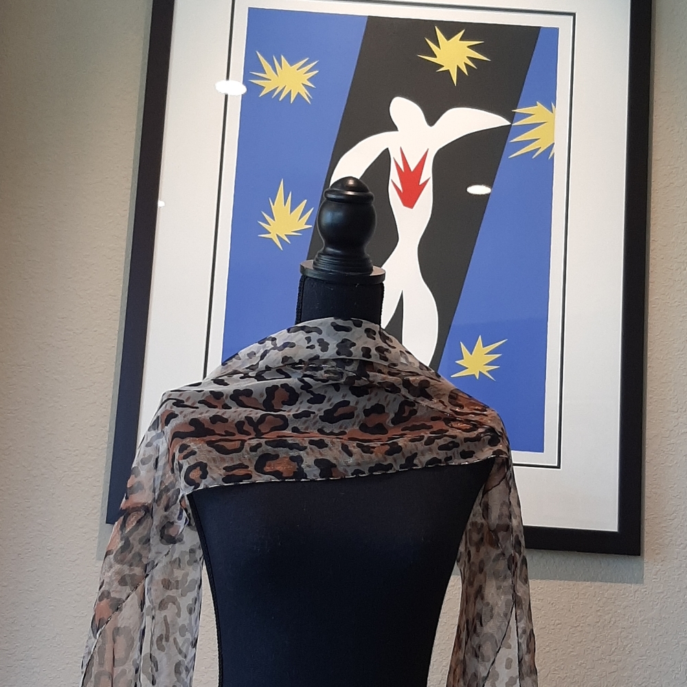 Animal print scarf